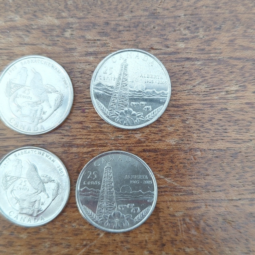 2005 Vetrans, Alberta And Saskatchewan Commemorative Quarters - Picture 4 of 11